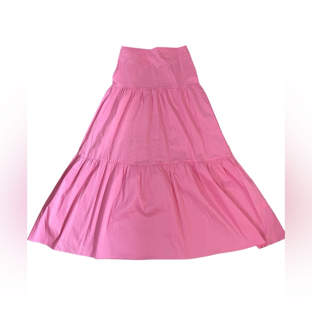 NEW Glamorous Bubblegum Pink Tiered Maxi Skirt US 6